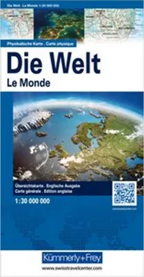 Image de Kümmerly+Frey Carte du monde physique 1:30 millions