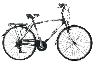 Immagine prodotto di Bicicletta da città Canellini EGO 28" uomo alluminio 21v - Nero 52