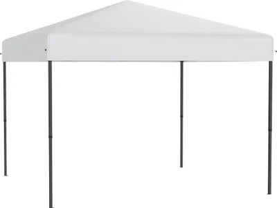 Produktbild von LARS360 Weiß 3x3 m Pop-Up Party Pavillon, Schnellaufbau mit Ein-Knopf, Faltpavillon, wasserdicht & UV-Schutz, ohne Seitenteile, inkl. Tasche & Zubehör
