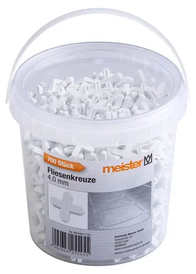 Produktbild von Fliesenkreuze Fugenkreuze Fliesenabstandhalter - 2 mm - 1800 Stück - Weiß - Für Wand- und Bodenfliesen