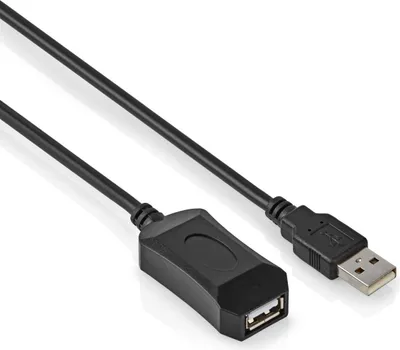 Obrázok produktu pre Allteq ALTQ-USBAF-USBAM-B-5, 5 m, USB A, USB 2.0, 0,48 Gbit/s, Schwarz