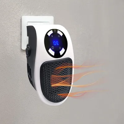 Image de Ventilateur électrique - Prise secteur. Chauffage - Chauffage rapide - Économie d'énergie - 500 W - Blanc