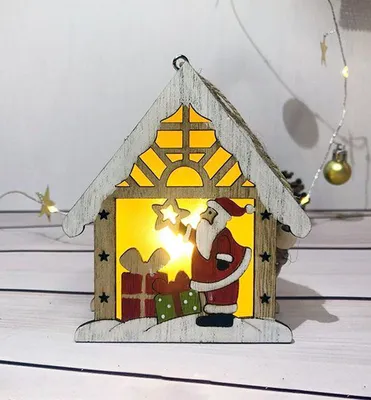 Produktbild von LED Dekoration MAGICHOME, SANTA im Haus, hängend, 9x3x10,4 cm, warmweiß