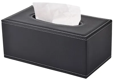 Immagine prodotto di Omgoods - Porta fazzoletti in pelle, ideale per salviette e dischetti cosmetici