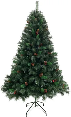 Produktbild von SVITA Weihnachtsbaum künstlich Tannenzapfen und Beeren inkl. Ständer 180cm