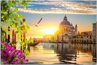 Produktbild von Wallario Outdoor-Poster für Garten oder Balkon, Motiv Italienischer Sommerabend, in ca. 61 x 91,50 cm