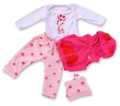Produktbild von Mode-Set in Hirschaal für Reborn-Puppen, 56 cm