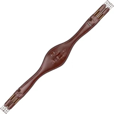Produktbild von KenTaur Lederbauchgurt Monaco anatomisch, Farbe:tabak, Größe:130
