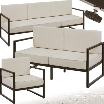 Produktbild von tectake® Garten-Loungeset Comosa für 6 Personen, Dicke der Sitzpolster 14 cm
