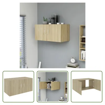 Obrázok produktu pre The Living Store nástenná skrinka Sonoma dub 80x39x40 cm materiál na báze dreva