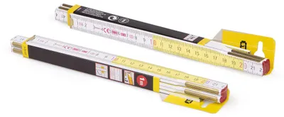 Obrázek produktu pro Metrie | Profi-5 skládací metr, bílo-žlutý, 1 m | 20 ks