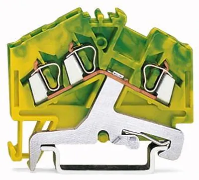 Immagine prodotto di Morsetto per conduttore di protezione gn/ye 0,08-2,5 qmm - Morsettiera di terra 1 polo 5 mm 280-637