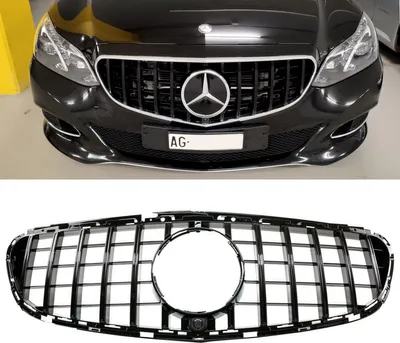Produktbild von Kühlergrill Schwarz passt für Mercedes E-Klasse W212 S212 ab 2013-216 auf Sport-Panamericana GT