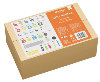 Image de Marioinex Mini Waffle - Kit scolaire de 500 pièces, jouet éducatif