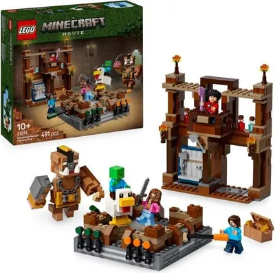 Produktbild von LEGO Minecraft 21272 Das Ringduell im Herrenhaus des Waldes, Bauset für Jungen ab 10 Jahren, 491 Teile