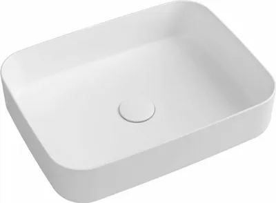 Zdjęcie produktu dla INFINITY RECTANGLE umywalka nablatowa 50x36cm, biały mat