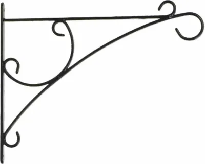Produktbild von Wandhaken Curve, 35 cm, schwarz wetterbeständig