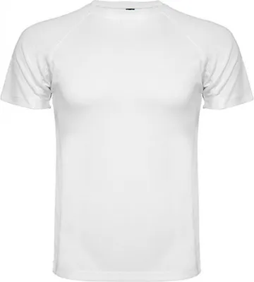 Produktbild von Roly CA0425 | Herren Montecarlo T-Shirt, Piqué - Farbe: White 01 - Größe: 3XL
