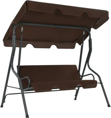 Obrázek produktu pro The Living Store Hollywoodská houpačka coffee brown 170×110×153 cm