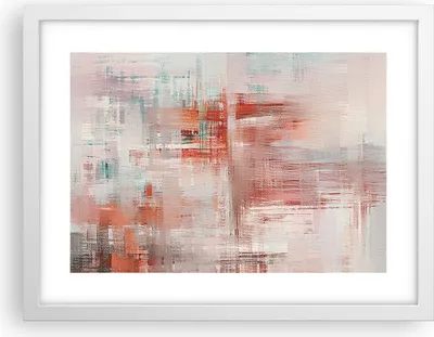 Produktbild von Gerahmtes Poster - Weißer Rahmen - Verschwommen Abstraktion Modern - 40x30 cm - Wand Bild - Wanddeko - Wandbilder - Kunstposter - Wandposter - Bilderrahmen - Bilder - Kunstdruck - P2WAA40x30-4790