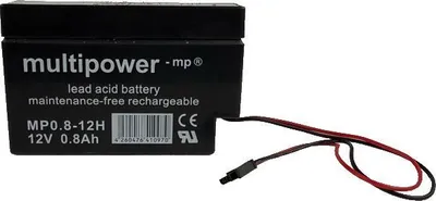 Produktbild von Multipower Blei-Akku MP0,8-12H Rollladen Solar Molex Stecker