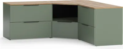 Immagine prodotto di Parete attrezzata soggiorno Vicco Wido Verde 3 parti, Model 58553