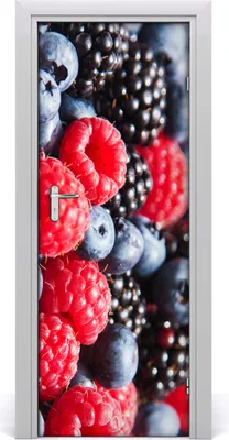 Produktbild von Tulup Türaufkleber 75x205 cm Dekorative Aufkleber Selbstklebend Wasserdichte Tapete Abnehmbar Schlafzimmer Wohnzimmer Wohnkultur - Beeren