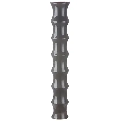 Obrázek produktu pro Casablanca by Gilde Bodenvase Bamboo dunkel grau V. 85 cm,27633