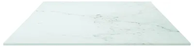 Image de vidaXL Plateau de table blanc 100x50 cm 6 mm verre trempé imitation marbre