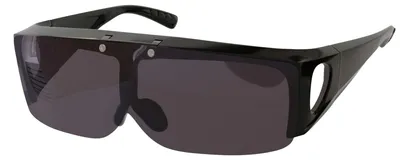 Produktbild von Polarisierte Wraparound Sport Sonnenbrille – UV400 Schutz, Outdoor Schwarz/Glänzend