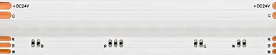 Produktbild von SIGOR 16W/m COB LED-Streifen RGB/W 5m 896 LED/m IP20 24V 640lm/m RA90