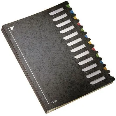 Imagen del producto de Leitz 5912-00-95 5912 Deskorganizer Color 1-12 - 12 Fächer, Pendarec-Karton (RC), schwarz