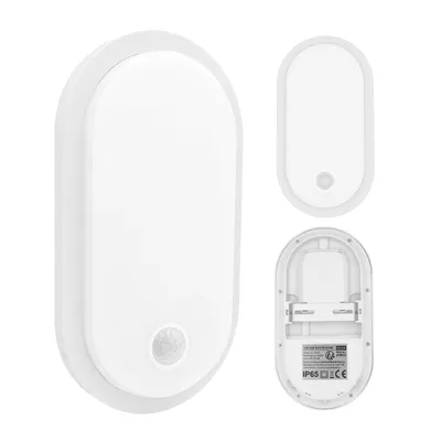 Obrázok produktu pre LED svietidlo Maclean s detektorom pohybu PIR, biela farba, 10 W/15 W/18 W, stupeň krytia IP65, nastaviteľná farba svetla 3000/4000/6000 K, model MCE534 W