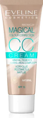 Image de EVELINE Correction magique des couleurs CC crème SPF15 fond de teint multifonctions 51 Natural 30ml