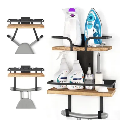 Image de Solidchoice - Support mural pour table à repasser, avec 2 niveaux