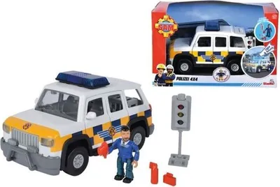 Produktbild von SIMBA Feuerwehrmann Sam Polizeijeep mit den Figuren 925-1096