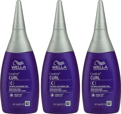 Produktbild von Wella Pro+ Perform C 3 x 75 ml Welllotion für coloriertes Haar Set