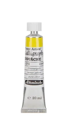 Produktbild von Schmincke 20ml Calligraphy Gouache Zitronengelb Gouache 27 210 007