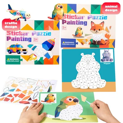 Obrázek produktu pro Stickerbuch für Kinder mit Transport- und Tiermotiven