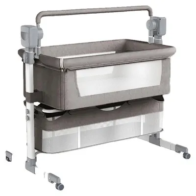 Produktbild von Babybett, Elektrisches Schaukeln, Höhenverstellbar, X601-LICHTGRAU