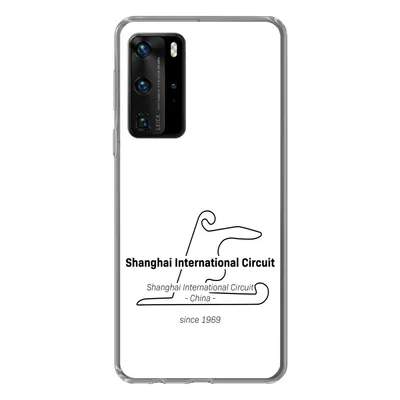Produktbild von MuchoWow® Handyhülle Schutzhülle Hülle für Huawei P40 Pro Formel 1 - Shanghai - Rennstrecke Silikon Softcase Handy Hülle - Schutz