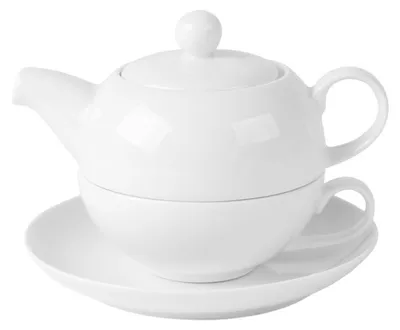 Produktbild von 3-tlg. Porzellan Tee-Set "Tea for One" Holst Porzellan/Germany