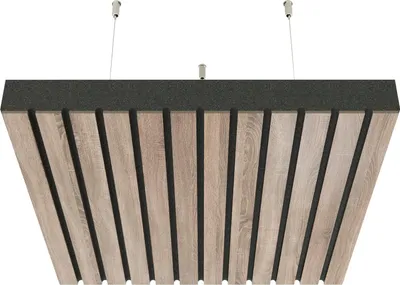 Productafbeelding van Set van 4 – Akoestische wandpanelen met montageset | Ophangbaar akoestisch paneel met geluidsabsorptie en -diffusie | SLATO | Sonoma]