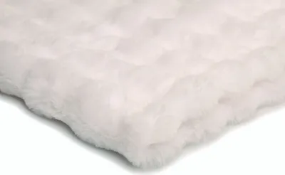 Obrázek produktu pro Bublina z umělé kožešiny, Umělá kožešina, jednostranná, bílá, 50 x 180 cm