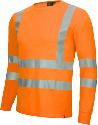 Produktbild von NITRAS Langarm Warnschutzshirt Gr. M orange