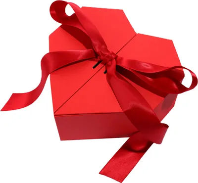 Produktbild von Geschenkbox attraktive DIY Helle Farbe Romantischer herzförmiger Snack-Aufbewahrungskoffer für Hochzeit-Rot