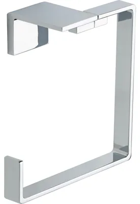 Produktbild von Handtuchring aus poliertem Chrom, modernes Design