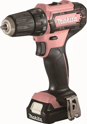 Produktbild von Makita Akku-Bohrschauber Pink inkl. 2 Ah Akku und Ladegerät DF333DSAP1