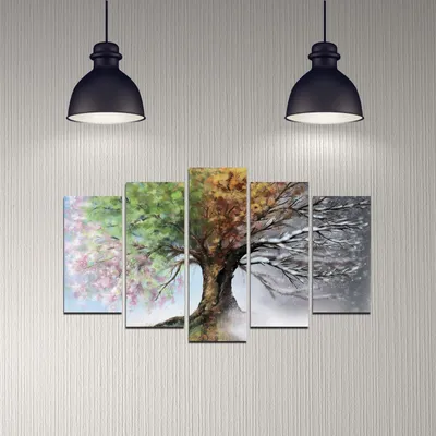 Produktbild von Wallity, 5DMDF-6, Bilder, Mehrfarbig, MDF, 110 x 60 cm