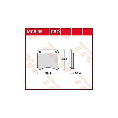 Image de Plaquettes de frein TRW Trw Carbon Mcb99Crq